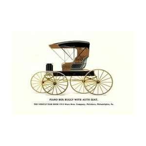 Piano Box Buggy with Auto Seat 12x18 Giclee on canvas  