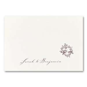  Crystale Folded Informal Note Card by Checkerboard 