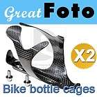 2X MTB Carbon Fiber Bike Bicycle Cycle Water Bottle Holder Cage DB910
