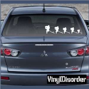 Family Decal Set Sports Hockey Stick People Car or Wall Vinyl Decal 