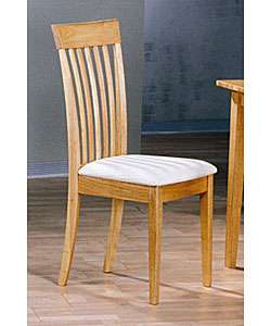 Natural Light Oak Dining Chairs (Set of 2)  