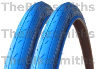   700 x 23c ALL BLUE FIXED GEAR TRACK ROAD BIKE TIRES NEW 100psi  