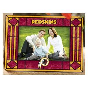   Washington Redskins Art Glass Horizontal Picture Frame