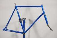 Vintage Schwinn Road Bike Frame lightweight steel blue lugged chrome 