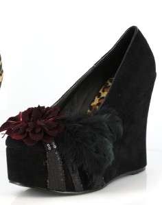 Heel Wedge With Feather Bettie Page Collection  