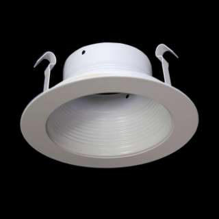 6ps, 4 NON IC HOUSING LIGHTING RECESSED CAN with WHITE BAFFLE TRIM 