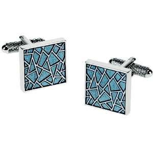  Blue mosaic formal cufflinks Jewelry