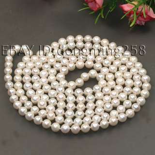 8MM WHITE BLACK FRESH WATER PEARL NECKLACE 50 100  