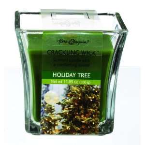 Crackling Wick Candle   Holiday Tree 