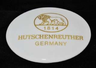 HUTSCHENREUTHER GERMANY China Advertising Sign or Placard, Oval  