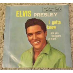  are you lonesome tonight? 45 rpm single ELVIS PRESLEY 