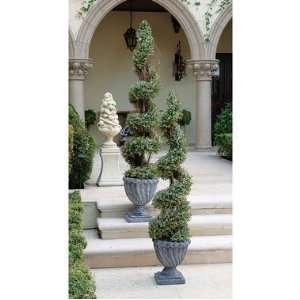   Handcrafted Twisted Curl Evergreen Spiral Topiary Tree