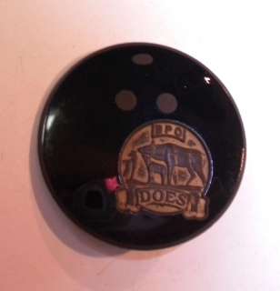 Vintage BPO DOES Enamel Bowling Ball Pin, Unique  