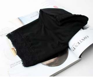 Women Stretchy Capris Short Lace Pant Pantie Black GC71  
