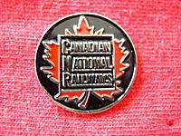 CANADIAN NATIONAL RAILWAYS LOGO EMBLEM RAILROAD HAT PIN  