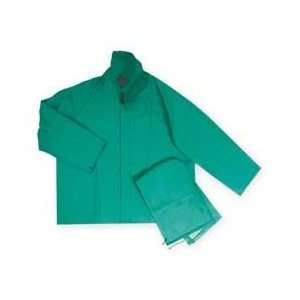   Jacket, Detachable Hood, PVC/Poly, Green, M Industrial & Scientific