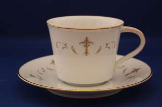 NORITAKE CHINA   COURTNEY 6520   CUP AND SAUCER  11 SETS/22 PIECES 
