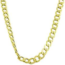 14k Yellow Gold 22 inch Flat Curb Chain  