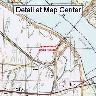   Map   Quincy West, Illinois (Folded/Waterproof)