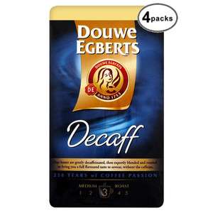 DOUWE EGBERTS REAL COFFEE DECAFFEINATED 4 packs x 8.8oz  