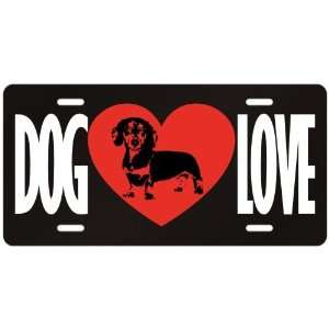  New  Love Dachshund  License Plate Dog