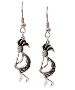 Sterling Silver Kokopelli Earrings  