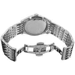   Mens Timeless Classic Thin O Matic Silver Face Watch  