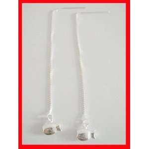  Fish Threader 925 Sterling Silver Earrings #4072 