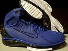   ] Mens Nike Air Zoom Huarache 2k4 Kobe BasketballBright Blue Black QS