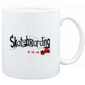   Mug White  Skateboarding IS IN MY BLOOD  Sports
