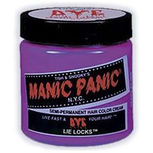 Manic Panic Semi Permanent Hair Color Cream Lie Locks 4 Oz