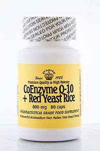 CoQ10 Coenzyme Q10 (80 Capsules) 600mg + Red Yeast Rice  