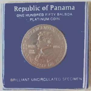  1976 Panama 150 Balboas PLATINUM Coin 