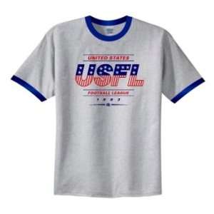  USFL Logo USFL Ringer T Shirt