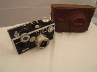 Vintage ARGUS Rangefinder Brick Camera w/ Coated Cintar 50mm Lens 