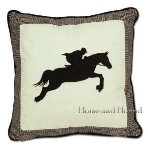  Equestrian Plaid Jumper Pillow