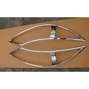   Chrome Front Lamp Covers For Kia Sportage 2010 2012 