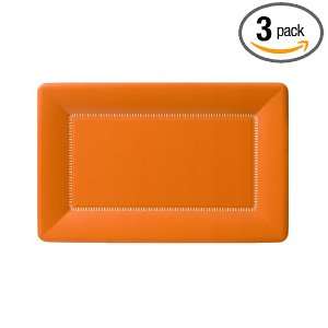 Ideal Home Range Cafe Paper Plates, Zing Orange Zest, 9 X 5.5 Inch, 8 