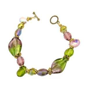 Bracelet   B36   Handmade Murano Glass & Fire Polished Beads   Toggle 