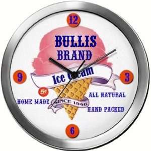  BULLIS 14 Inch Ice Cream Metal Clock Quartz Movement 