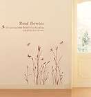 Removable reed flower Vinyl nursery wall sticker wall decal quote wall 