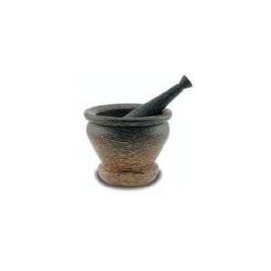 Palm Wood Mortar and Pestle   4.5 Inch 