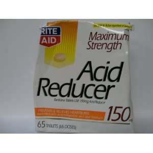  Rite Aid Acid Reducer, Maximum Strength, Tablets, 65 ea 