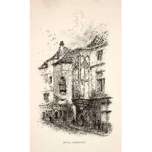  1900 Print Hotel Barbette Edward Bearne Cityscape Town Paris France 