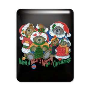    iPad Case Black Have A Beary Merry Christmas Bears 