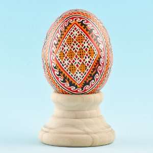   Red Diamond Pysanky Egg, Ukrainian Egg, Easter Egg