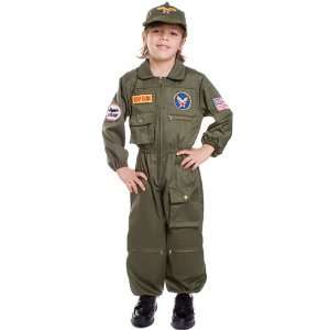  Air Force Pilot Costume Child Small 4 6 Military Uniforms 