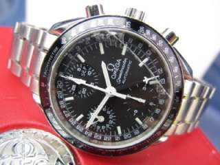 Mens OMEGA SPEEDMASTER Day Date Chronograph Watch Ref 3520 w/Box *AS 