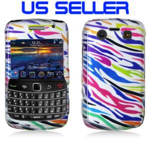 Colorful Zebra Case for Blackberry Bold 3 9700 9870  