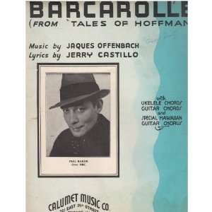  Barcarolle Jerry Castillo Jaques Offenbach Books